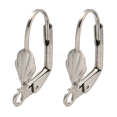 Non-Tarnish 304 Stainless Steel Leverback Earring Findings STAS-P360-02C-P-1