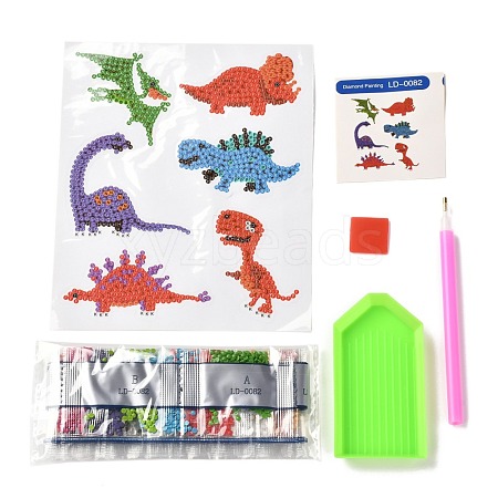 DIY Dinosaur Diamond Painting Stickers Kits For Kids DIY-O016-13-1