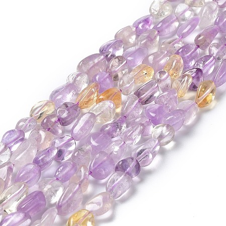 Natural Ametrine Beads Strands G-I351-A11-1