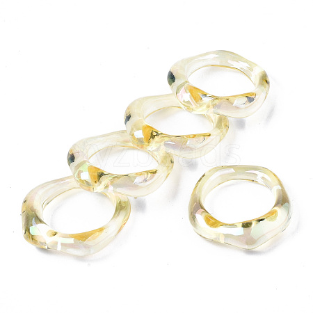 Transparent Resin Finger Rings RJEW-T013-001-E01-1