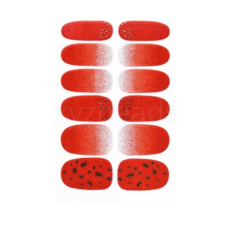 Avocados & Strawberries & Flowers Full Cover Nail Art Stickers MRMJ-T109-WSZ746-1