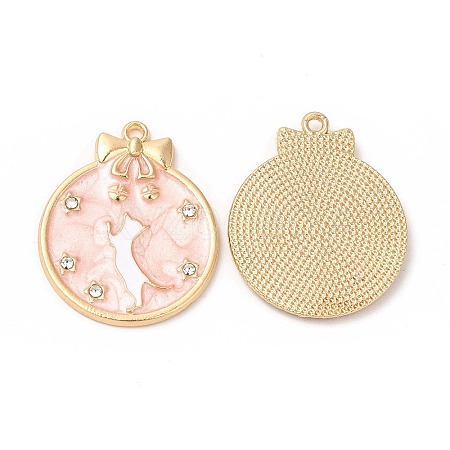 Alloy Enamel Pendants ENAM-C005-31G-01-1