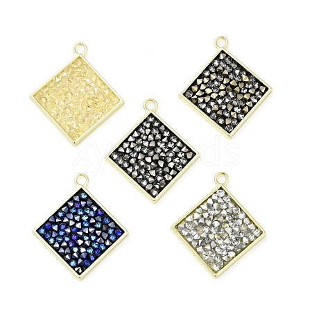 Rhinestone Pendants KK-C246-11LG-1