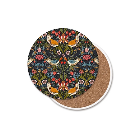 Ceramic Coaster with Cork Bases PW-WGFDE48-03-1