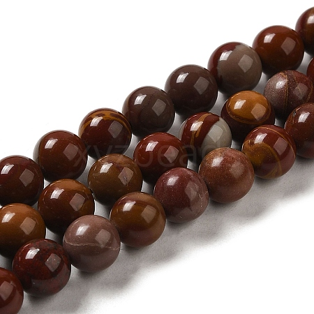 Natural Jasper Beads Strands G-H298-A05-02-1