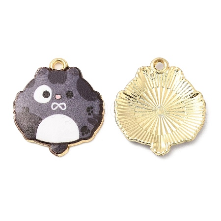 Alloy Enamel Pendants FIND-C037-14G-02-1