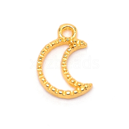 Moon Alloy Small Handmade Pendant PALLOY-WH0092-36G-1
