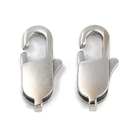 304 Stainless Steel Lobster Claw Clasps STAS-R135-04P-1