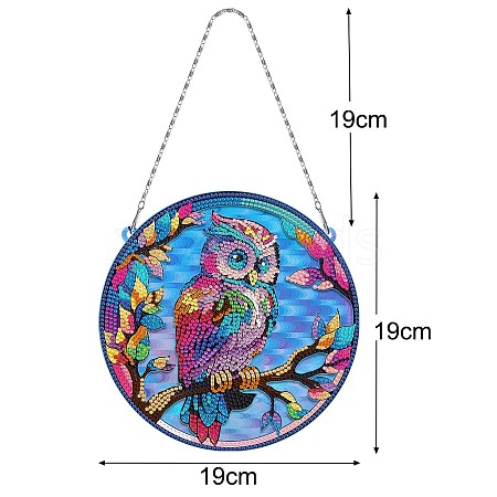 DIY Diamond Painting Hanging Pendants Decoration Kits PW-WG8D040-01-1