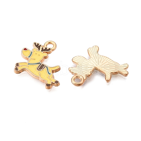 Christmas Theme Alloy Enamel Pendants ENAM-T020-10U-1