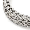 Tarnish Resistant 201 Stainless Steel Wheat Chain Bracelets with Magnetic Clasps for Women and Men BJEW-F473-06P-02-2