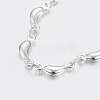 Trendy 304 Stainless Steel Link Chain Bracelets BJEW-I243-31S-2