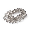 Transparent Electroplate Glass Beads Strands EGLA-F152A-PL01-2