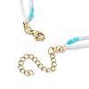 Glass Beaded Double Layer Necklaces NJEW-MZ00070-7