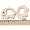 Natural Beech Wood Linking Rings WOOD-I017-07-3
