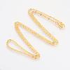 Brass Cable Chains Necklaces MAK-R019-G-1