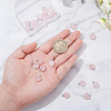 BENECREAT 24Pcs Natural Rose Quartz Charms G-BC0001-21A-3