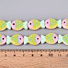 Dyed & Heated Glass Enamel Beads GLAA-T023-45C-4