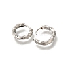 Ion Plating(IP) 304 Stainless Steel Hoop Earrings EJEW-H018-05P-01-2