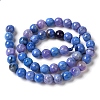 Dyed & Heated Natural Fire Crackle Agate Beads Strands G-P539-B01-03-3