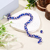 1 Strand Handmade Lampwork Inner Flower Rondelle Beads Strands LAMP-TA0002-72D-4