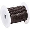 8M Braided Cowhide Leather Cord NWIR-3.0-02B-7