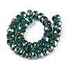 Electroplate Transparent Glass Beads Strands X-EGLA-N022-04A-D10-2