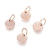 Ion Plating(IP) 304 Stainless Steel Charms EJEW-L238-03A-RG-1
