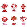 6Pcs 6 Styles Valentine's Day Paper Balloon Display Decoration PW-WGC5AE1-01-1