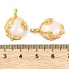 Rack Plating Brass & Natural Pearl Pendants KK-H486-17G-3