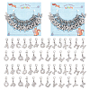 Letter A~Z Pendant Stitch Markers HJEW-AB00329-1