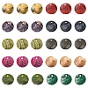 100Pcs 10 Colors Spray Painted Natural Akoya Shell Charms SHEL-YW0001-07-1