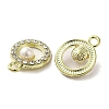 Alloy with Rhinestone Pendants FIND-B032-19G-2