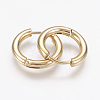 304 Stainless Steel Hoop Earrings X-EJEW-P138-02-15mm-G-2