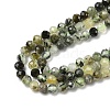 Natural Prehnite Beads Strands G-G189-D07-02-4