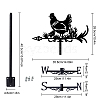 Orangutan Iron Wind Direction Indicator AJEW-WH0265-028-2