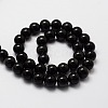 Natural Obsidian Round Beads Strands LS-G-E329-6mm-37-2