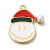 Christmas Theme Alloy Enamel Pendants ENAM-B025-02G-01-1