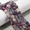 Natural Purple Fluorite Beads Strands G-G184-A01-01-2