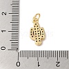 Rack Plating Brass & Cubic Zirconia Pendants KK-L216-063G-3