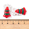 Christmas Decorations Theme Opaque Resin Decoden Cabochons RESI-Z026-01G-3