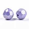 Spray Painted Acrylic Beads MACR-T037-05-3