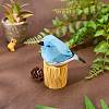 Wooden Birds and Tree Stump Ornaments JX725A-4