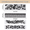 Gorgecraft 10Pcs 10 Styles Transparent Clear Plastic Embossing Template Folders DIY-GF0005-95-2