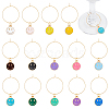 Alloy Enamel Wine Glass Charms AJEW-AB00103-1