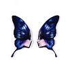Epoxy Resin Butterfly Wings with Lady Face Cabochons RESI-N045-05C-2