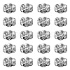 Brass Rhinestone Spacer Beads RB-YW0001-05D-01P-2