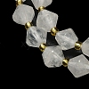 Natural Quartz Crystal Beads Strands G-I376-B18-01-3