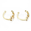 Brass Micro Pave Cubic Zirconia Cuff Earrings EJEW-S201-235E-G-NR-2