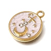 304 Stainless Steel Enamel Pendants STAS-D393-01G-2